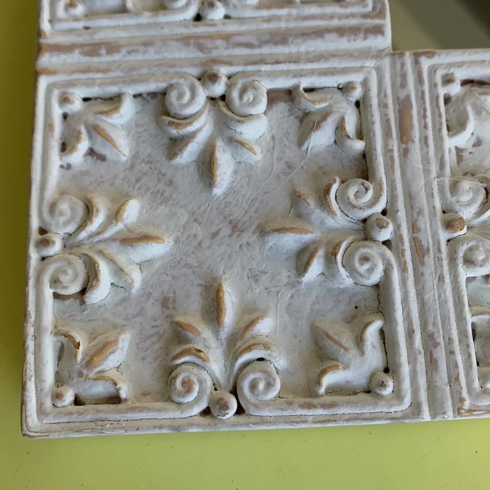 Mirror Faux tile chalk paint shabby chic square frame 12 x 12